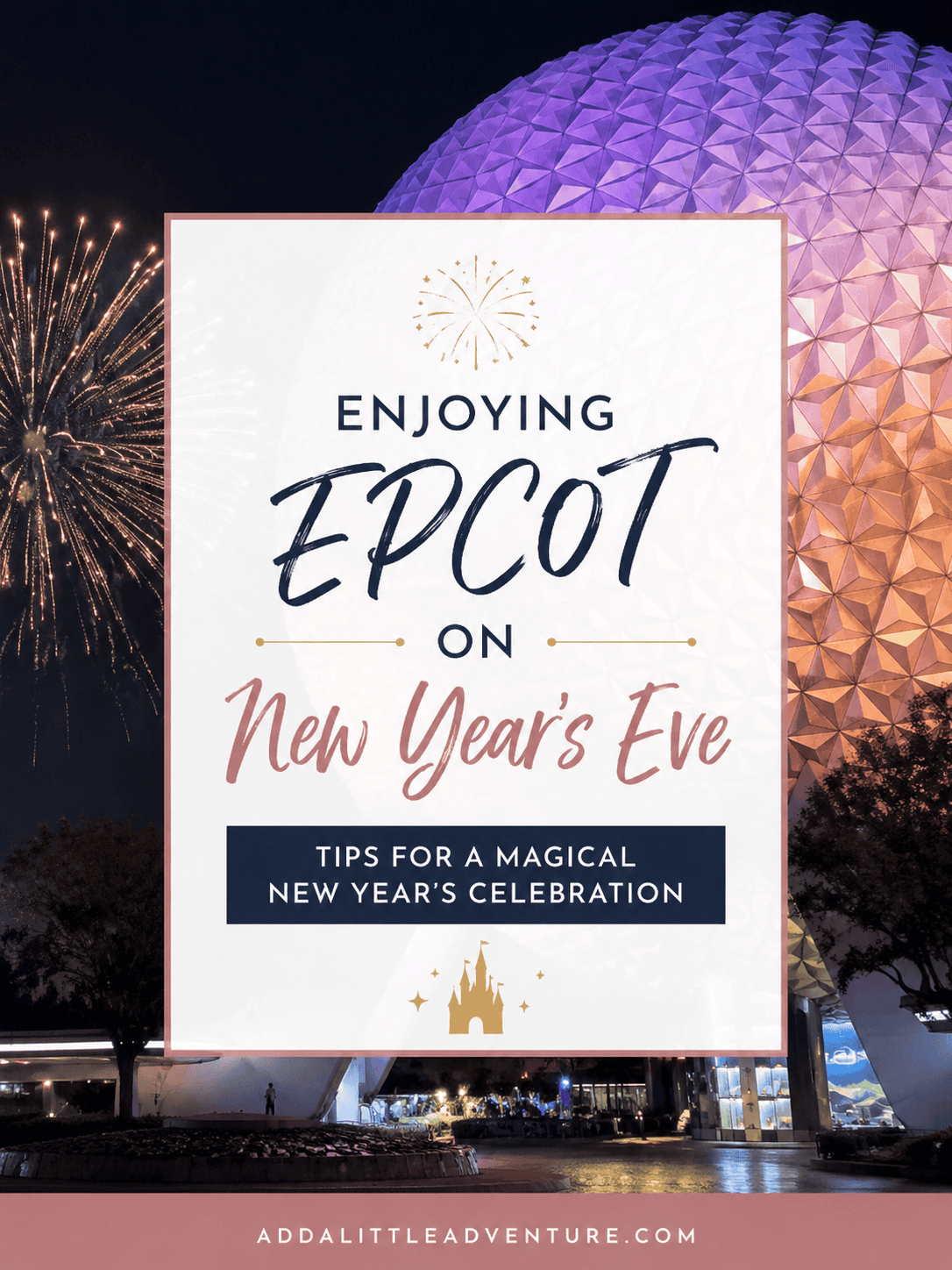 Enjoying Epcot on New Years Eve
