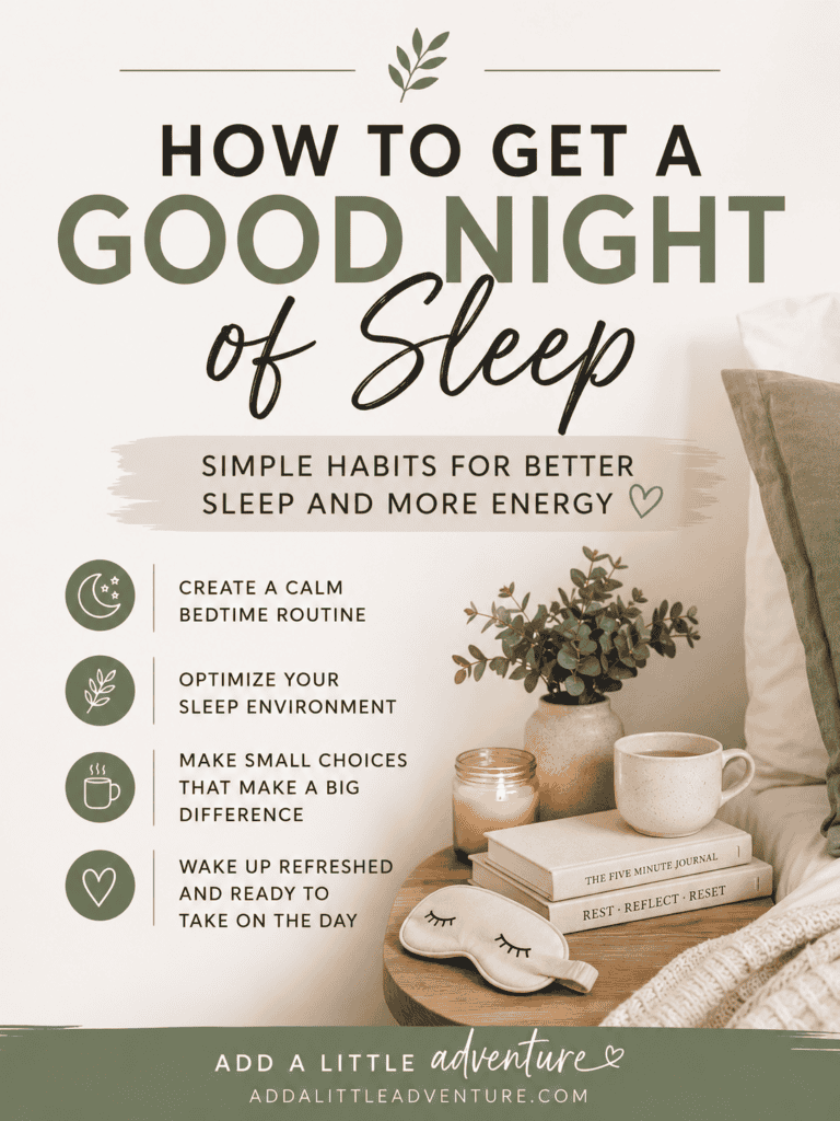 How to Get a Good Night of Sleep