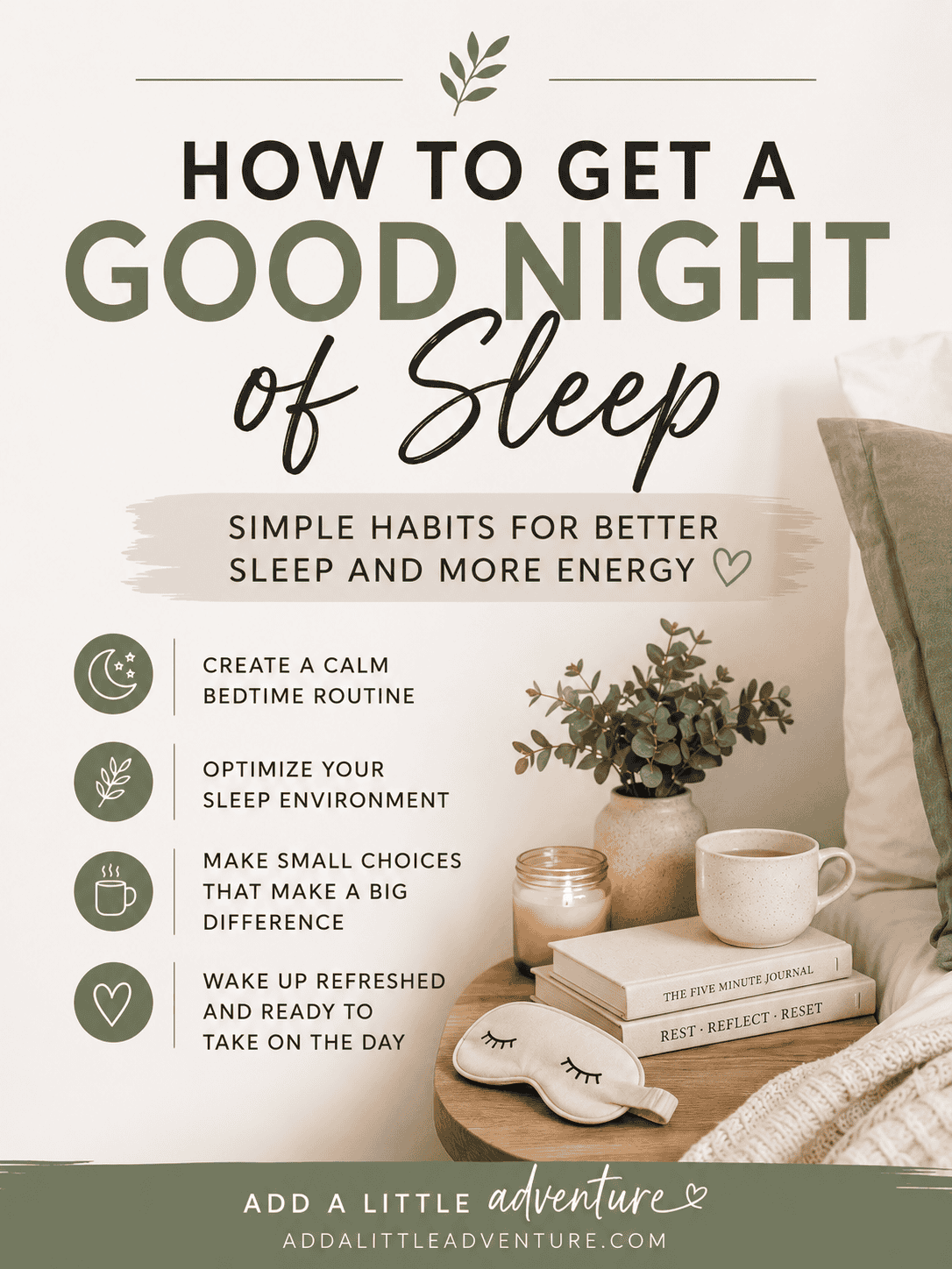 How to Get a Good Night of Sleep