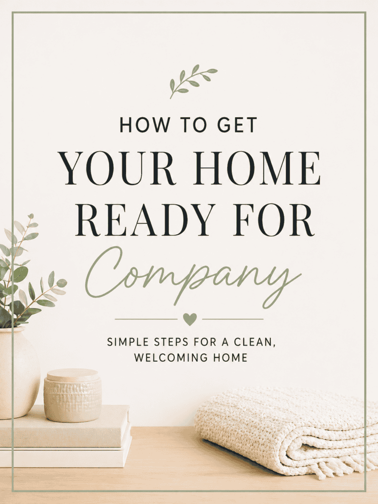 How to Get Your Home Ready for Company