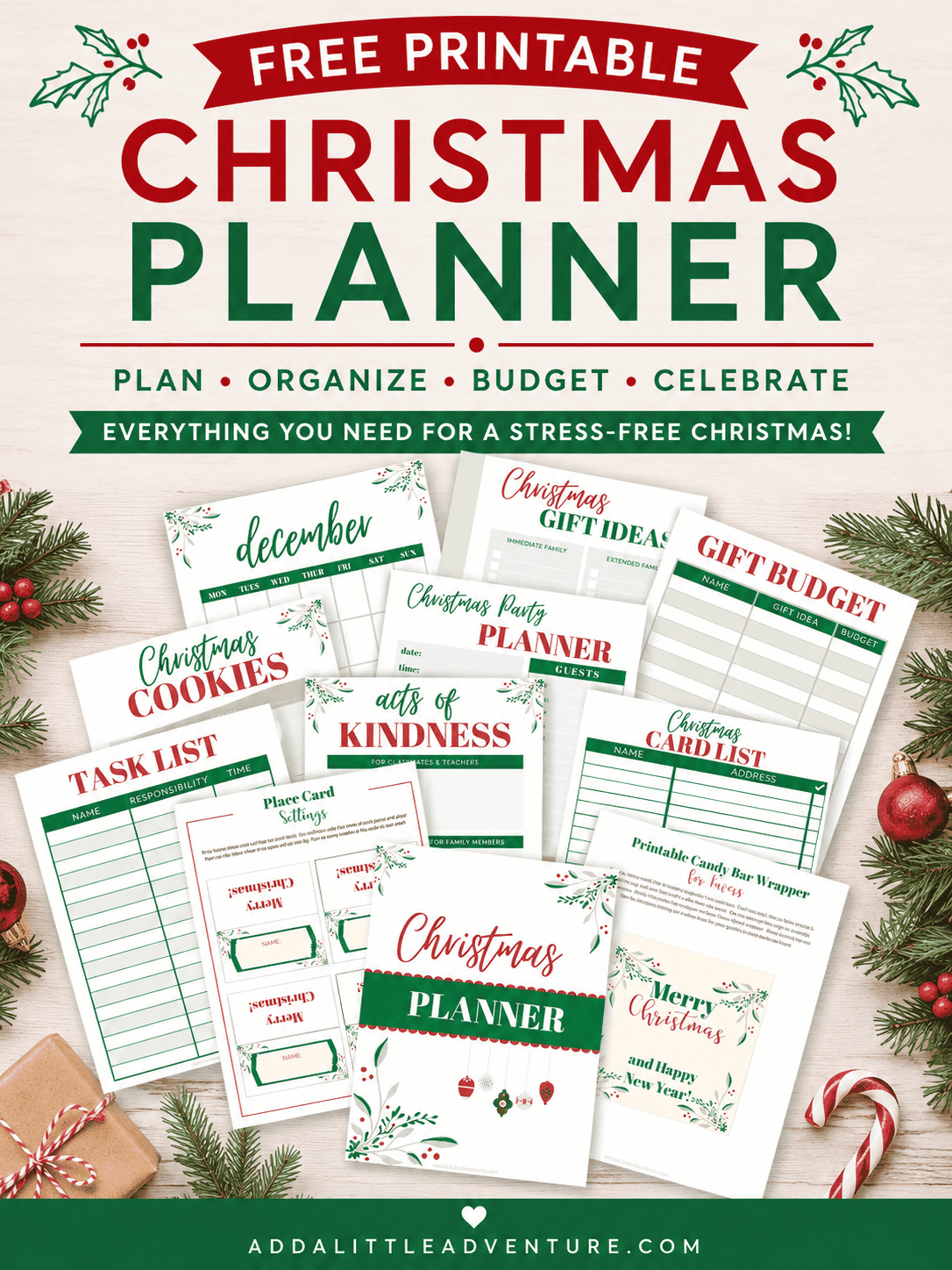 Free Printable Christmas Planner