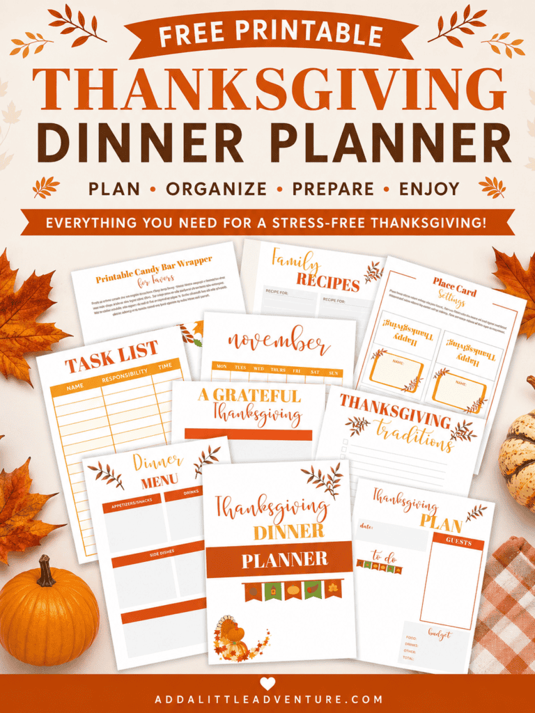 Free Printable Thanksgiving Planner