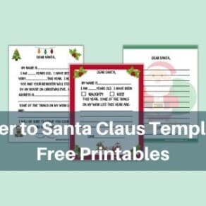 letter to santa claus templates