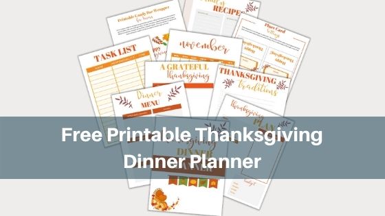 Free Thanksgiving Dinner Planner Printable