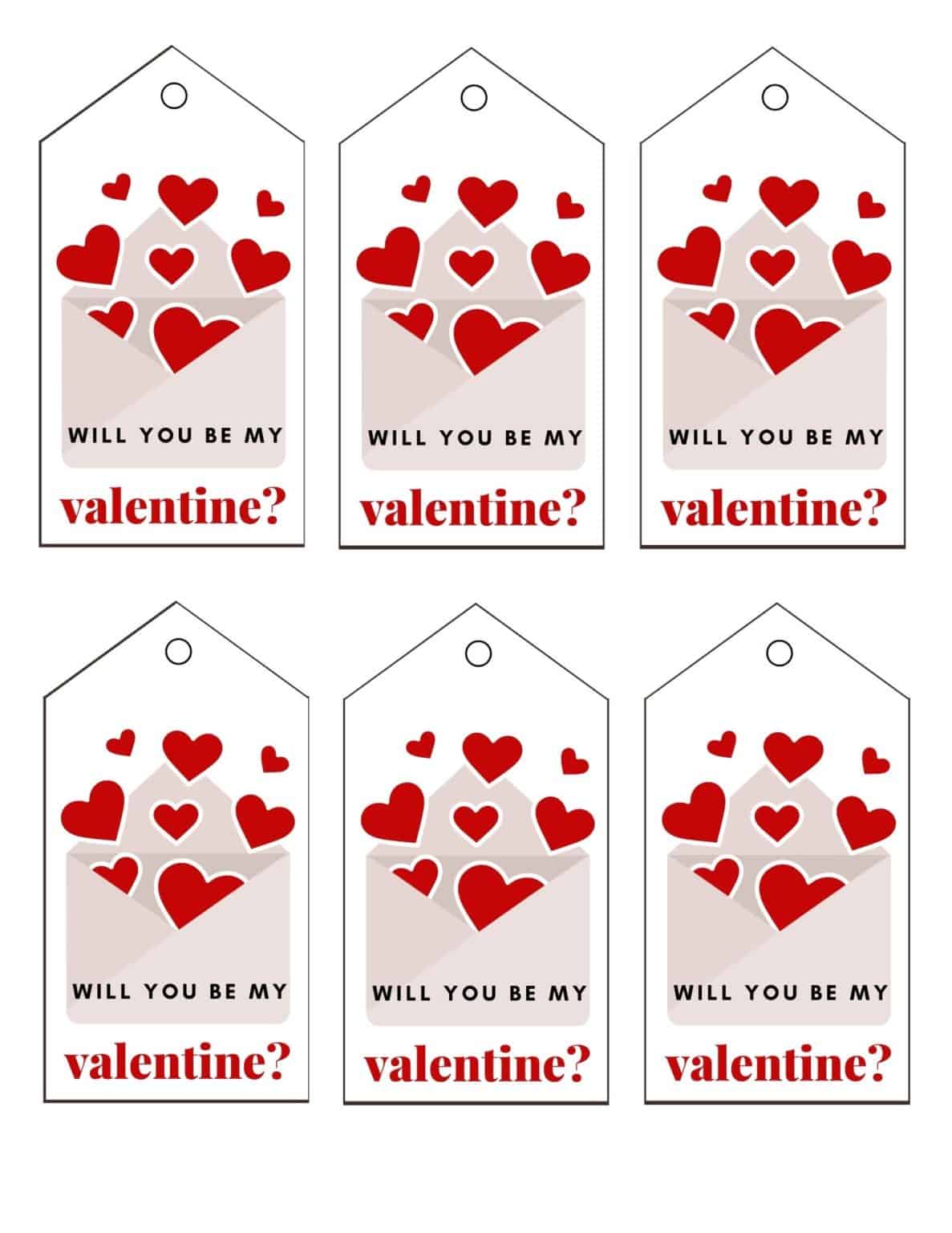 Free Printable Valentine Tags - Add A Little Adventure