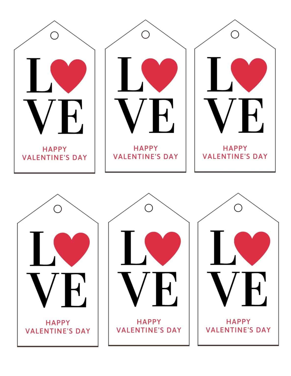 Free Printable Valentine Tags - Add A Little Adventure
