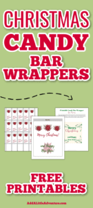 Christmas Candy Bar Wrappers - Free Printables