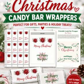 Free Printable Christmas Candy Bar Wrappers