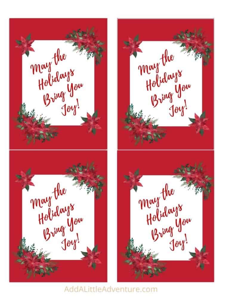 Free Printable Holiday Wine Bottle Labels - Add A Little Adventure