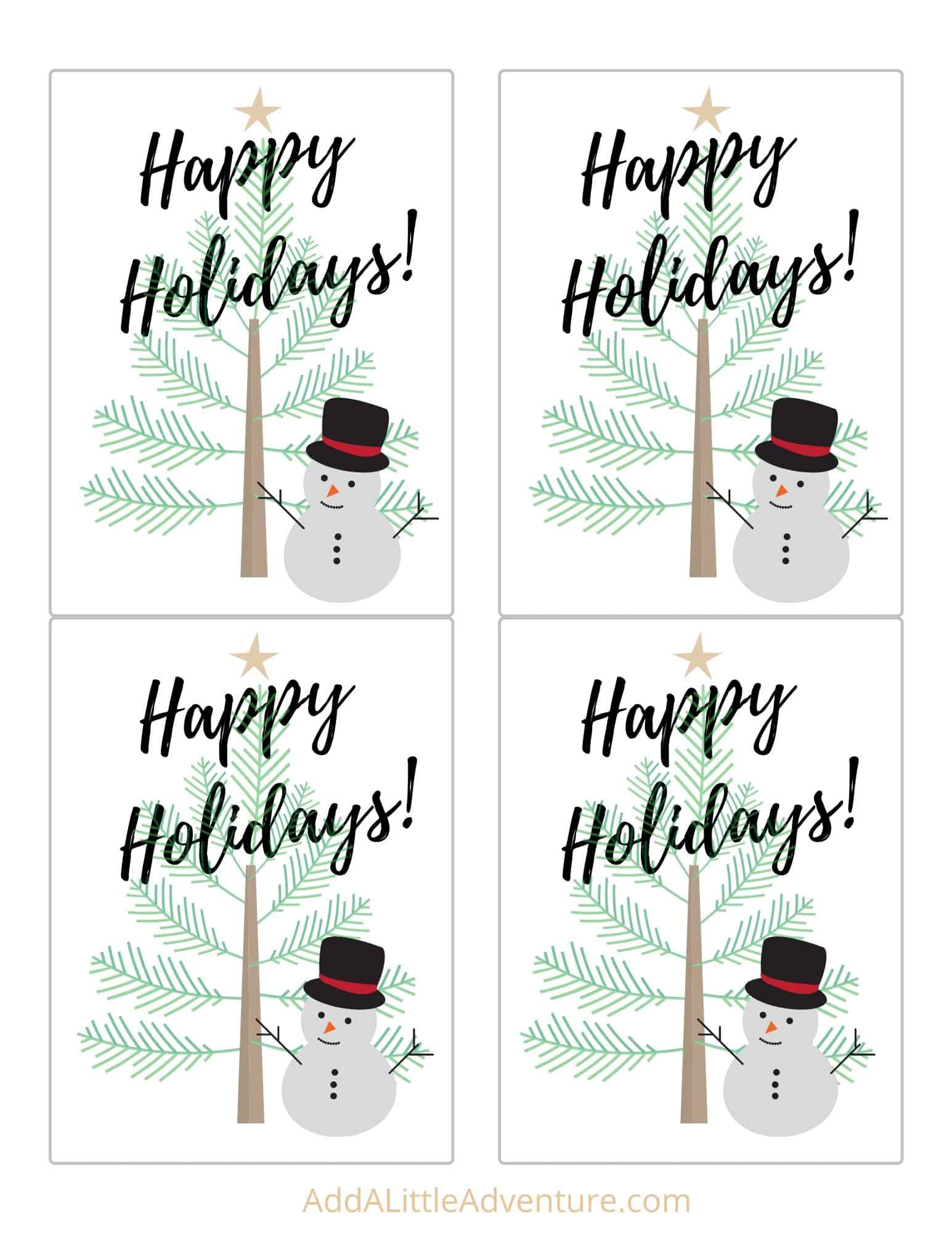 Free Printable Holiday Wine Bottle Labels - Add A Little Adventure