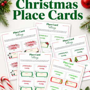 Free Printable Christmas Place Cards