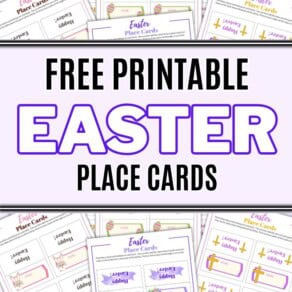 Free Printable Easter Place Cards
