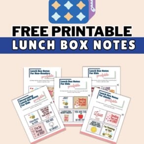 Free Printable Lunch Box Notes