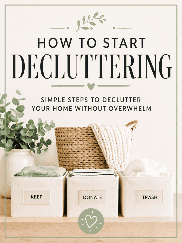 How to Start Decluttering When You are Overwhelmed