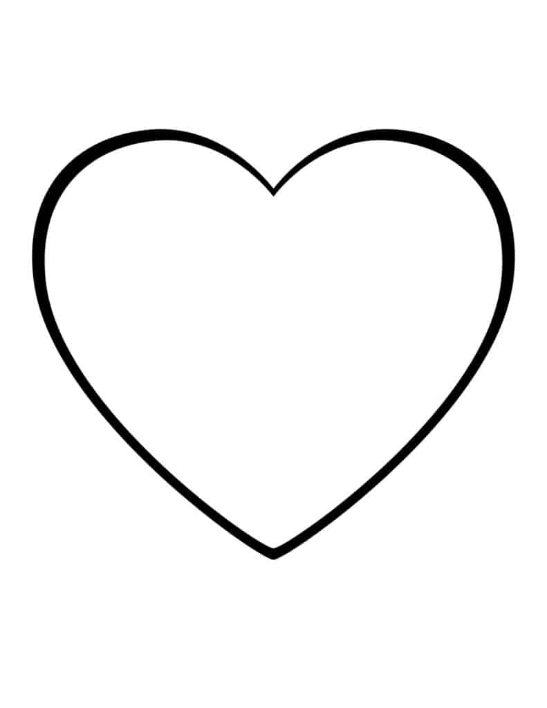 Large Printable Heart Template