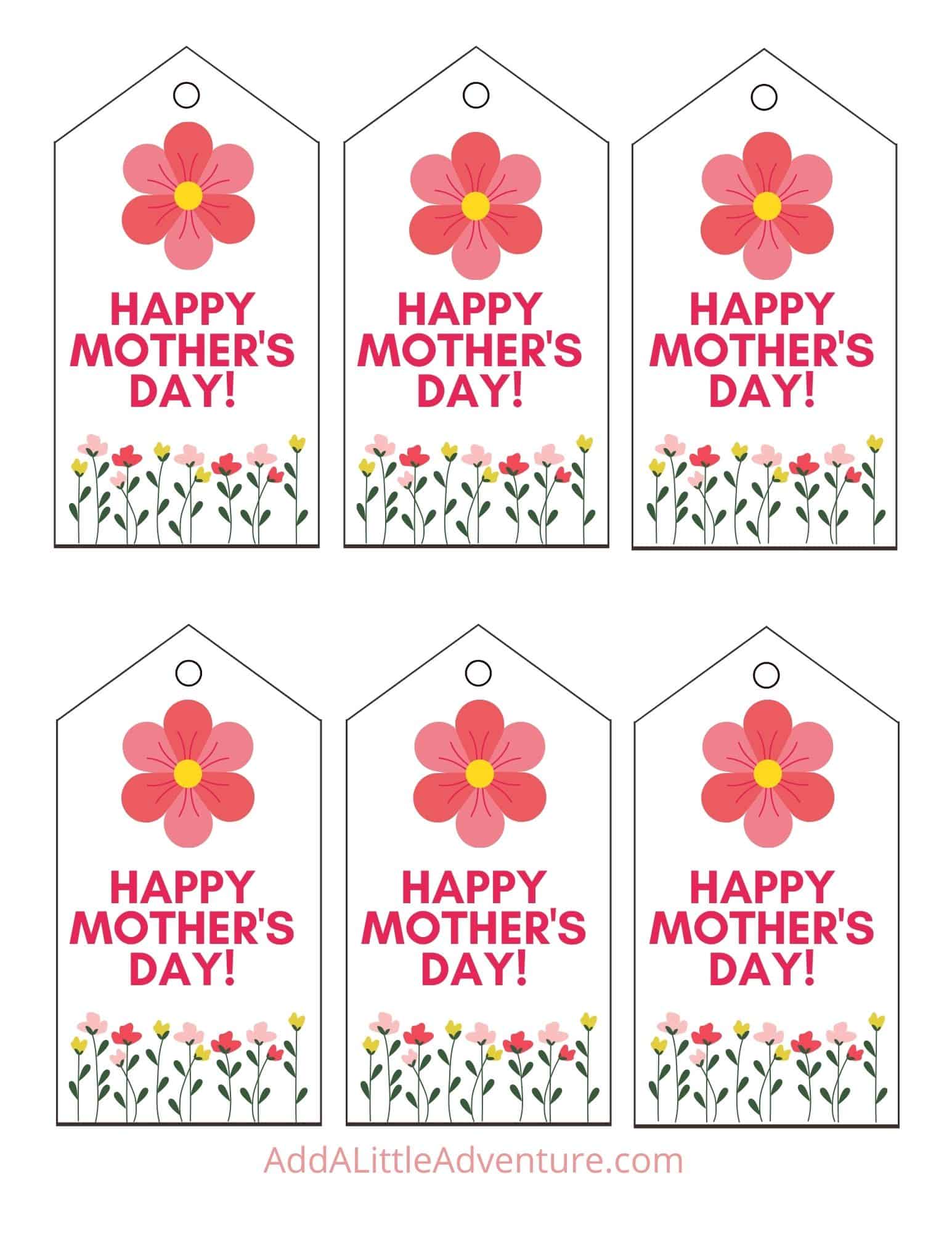 Mother's Day Tags Free Printables Add A Little Adventure