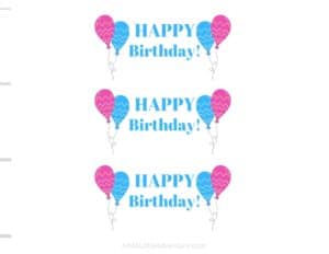 Birthday Water Bottle Labels - Free Printables - Add A Little Adventure