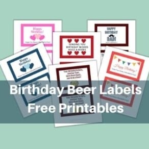 Birthday Beer Labels - Free Printables