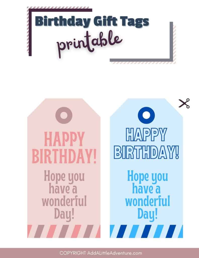 Birthday Gift Tags - Page 2