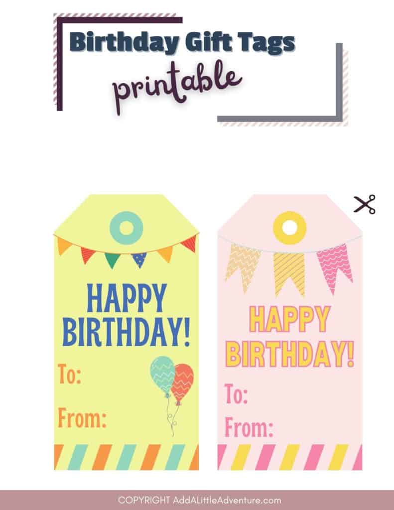 Birthday Gift Tags - Page 3