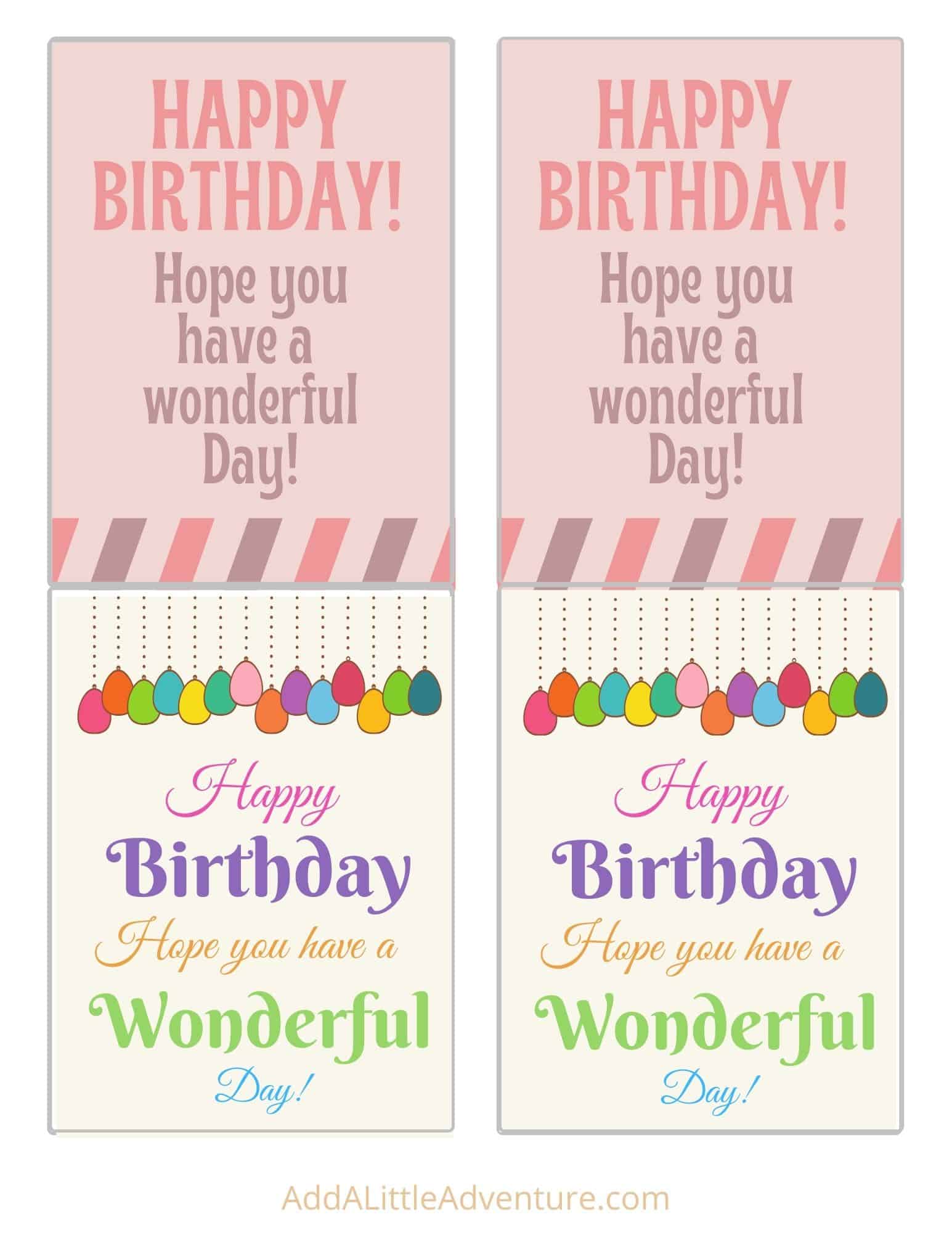 Birthday Wine Labels - Free Printables - Add A Little Adventure