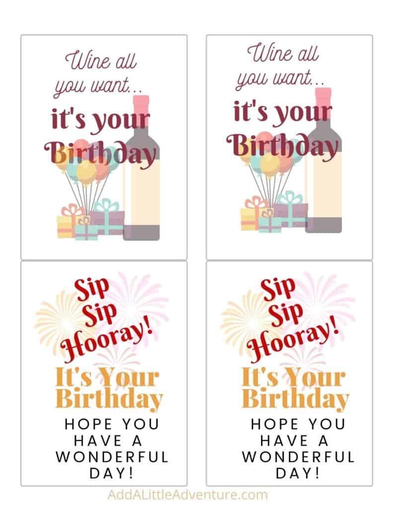 Birthday Wine Bottle Labels - Page 4
