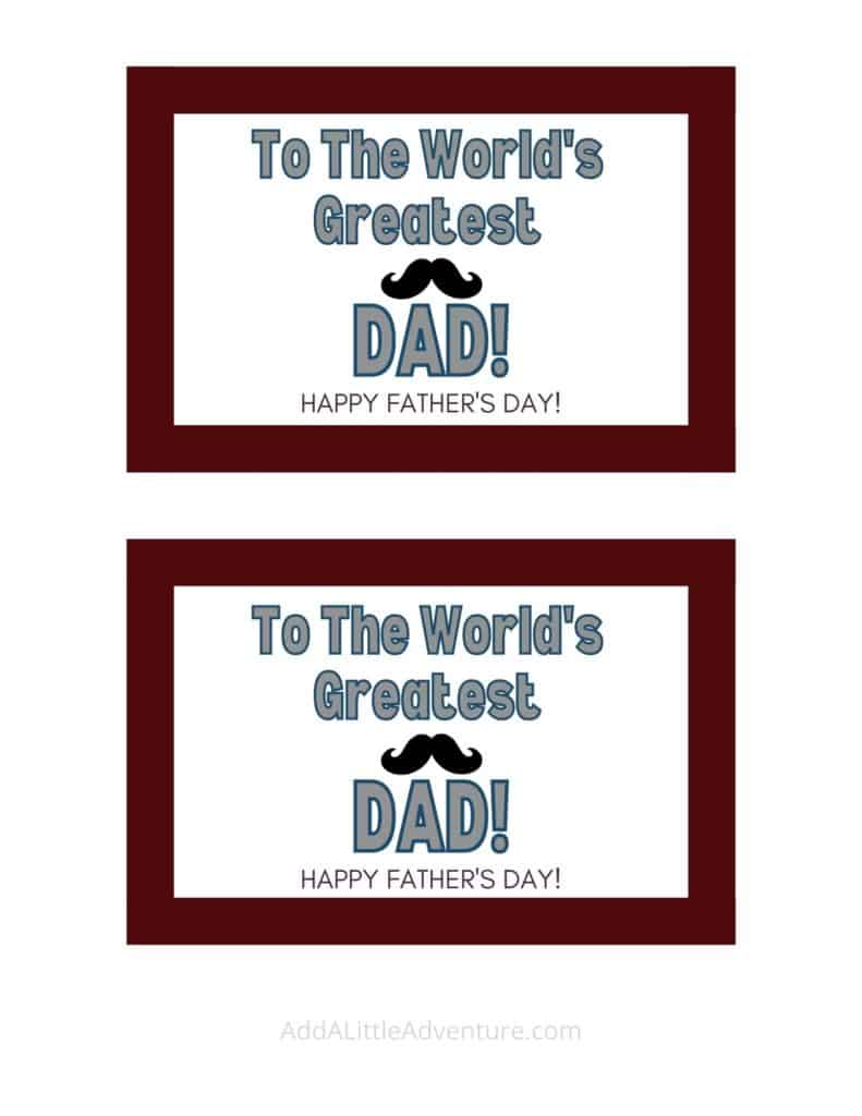 World's Greatest Dad Beer Labels