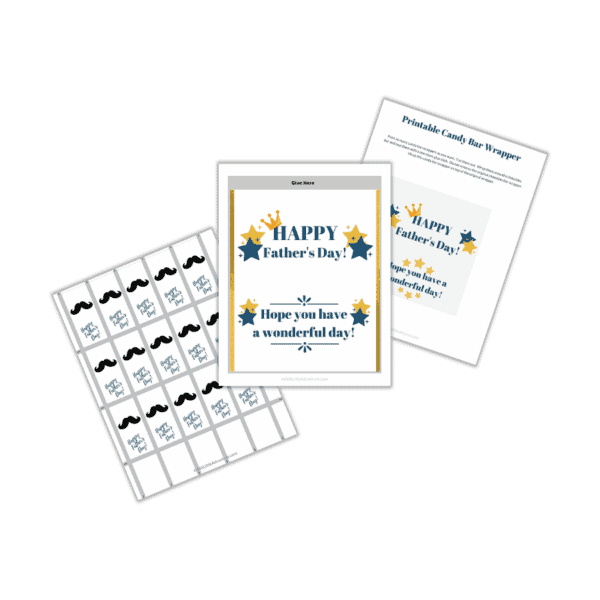 Father's Day Candy Bar Wrappers - Free Printables