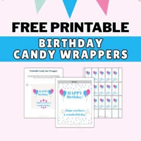 Free Printable Birthday Candy Wrappers