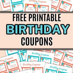 Free Printable Birthday Coupons