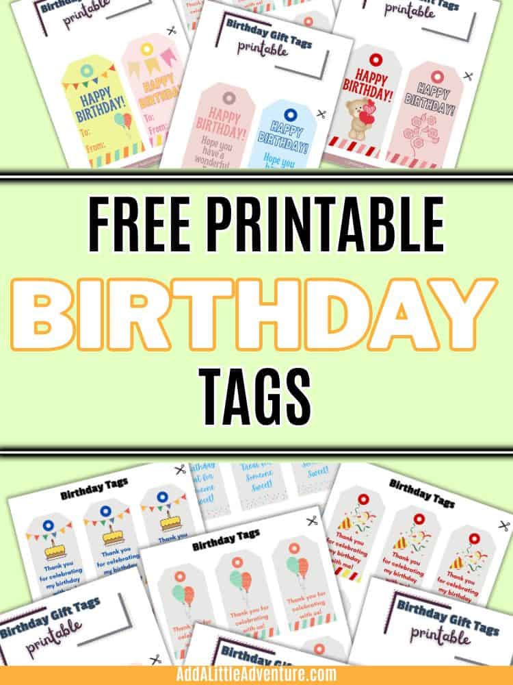 Free Printable Birthday Tags