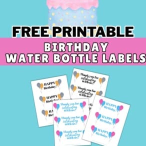 Free Printable Birthday Water Bottle Labels