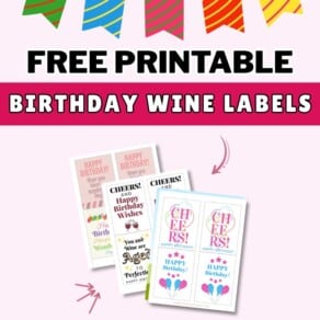 Free Printable Birthday Wine Labels