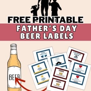 Free Printable Father's Day Beer Labels