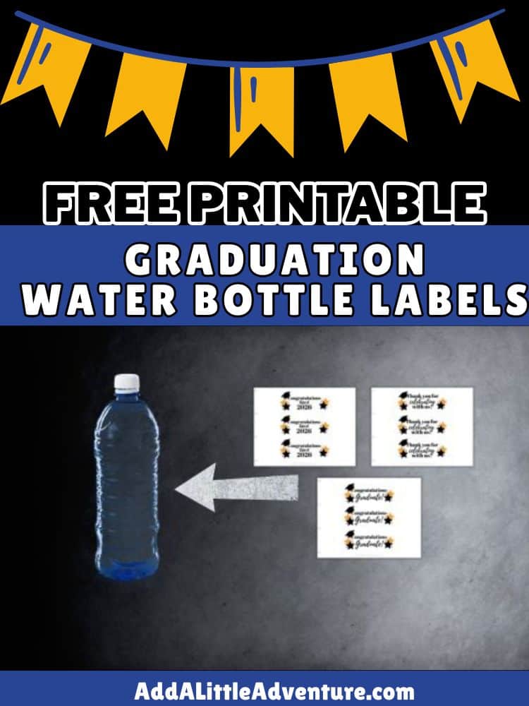 Free Printable Graduation Water Bottle Labels