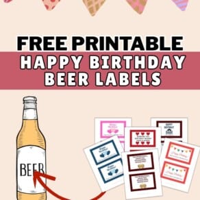 Free Printable Birthday Beer Labels