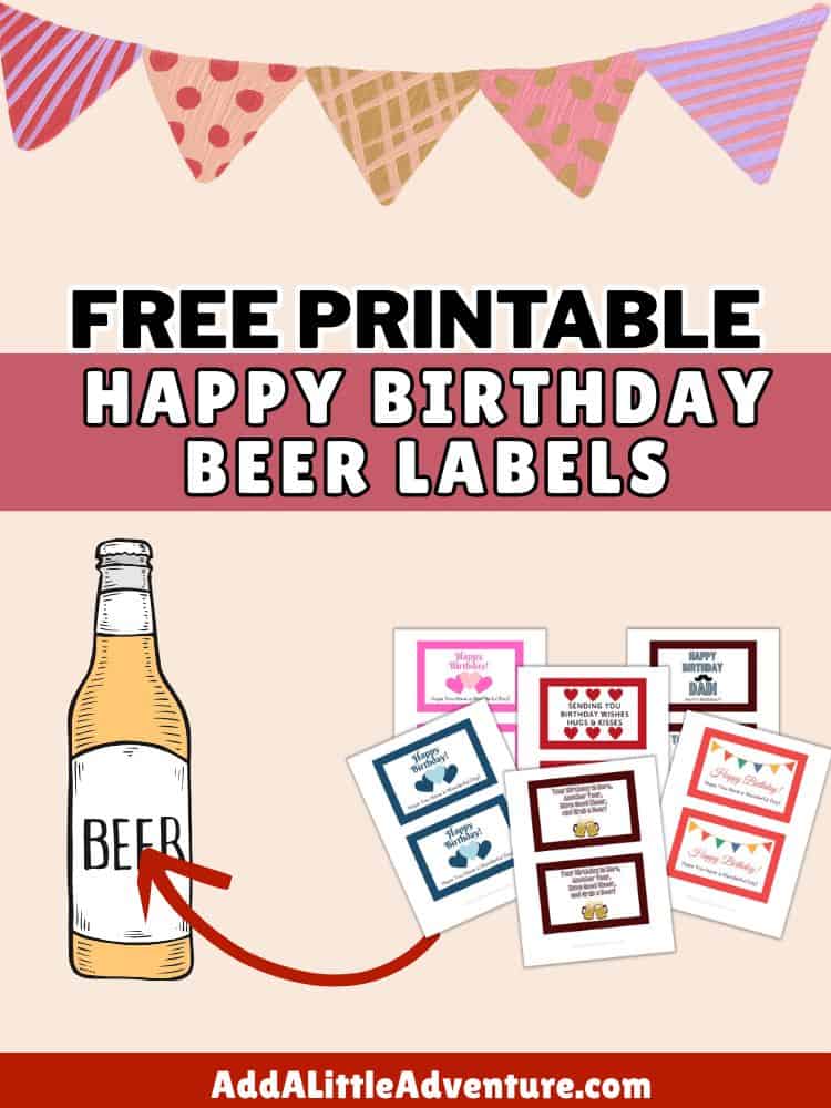 Free Printable Birthday Beer Labels