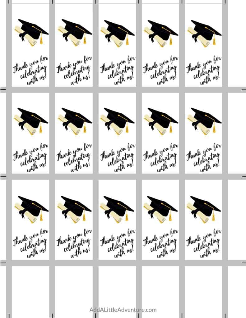 Mini Graduation Candy Wrappers