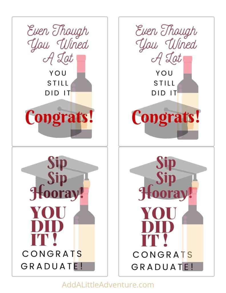 Graduation Wine Bottle Labels - Page 4