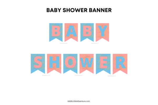 Baby Shower Banner - Free Printable - Add A Little Adventure