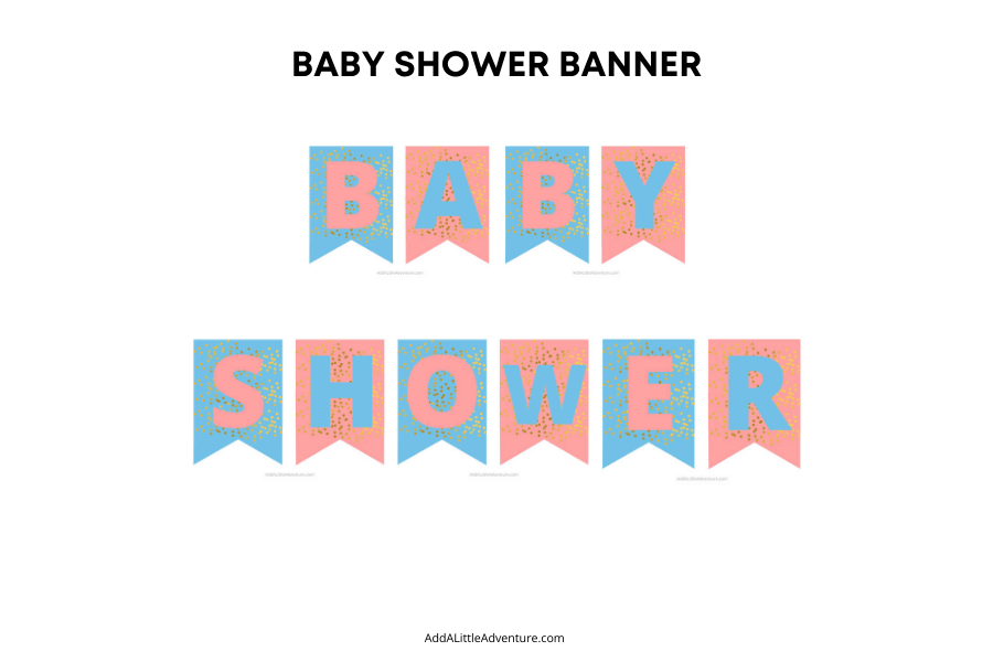 Baby Shower Banner Mockup