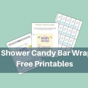 Baby Shower Candy Bar Wrappers - Free Printables
