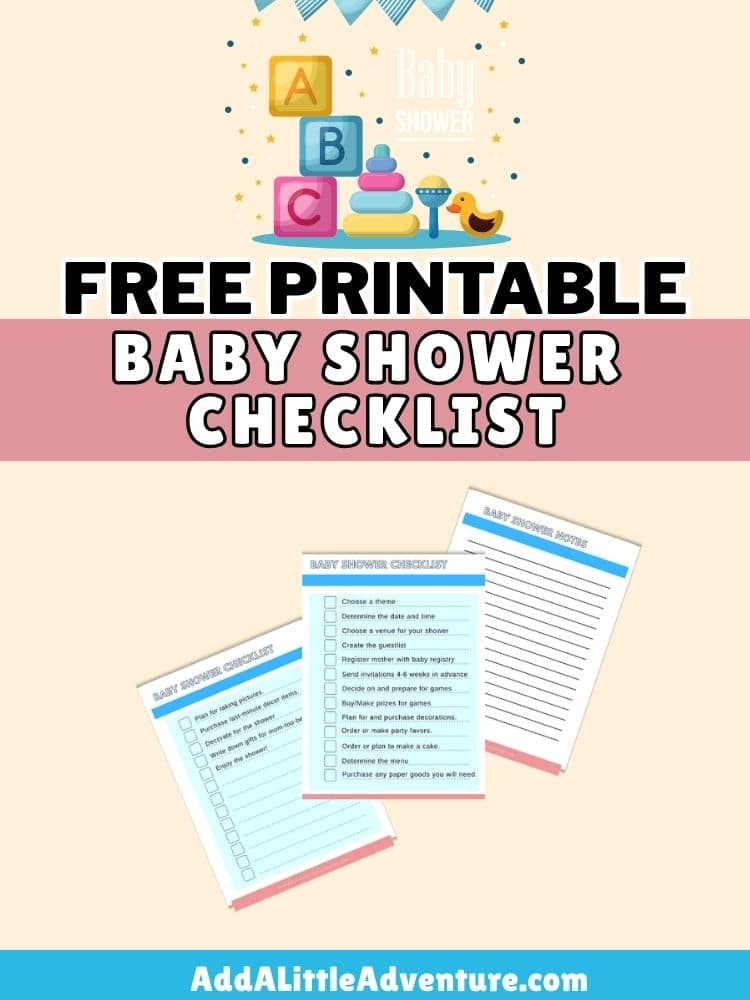 Free Printable Baby Shower Checklist
