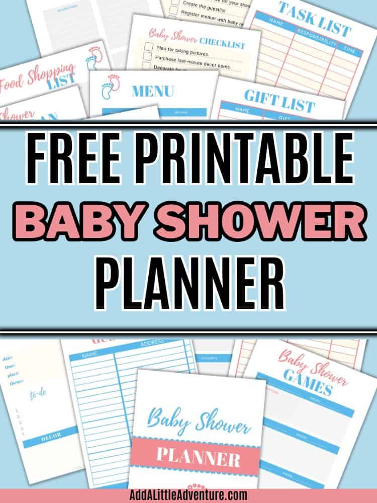 Free Printable Baby Shower Planner