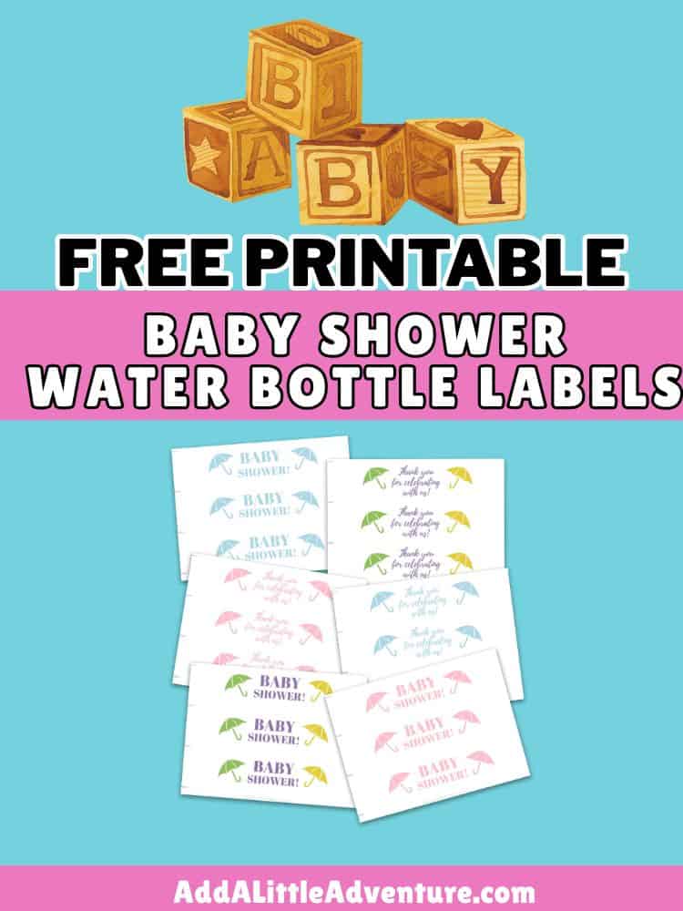Free Printable Baby Shower Water Bottle Labels