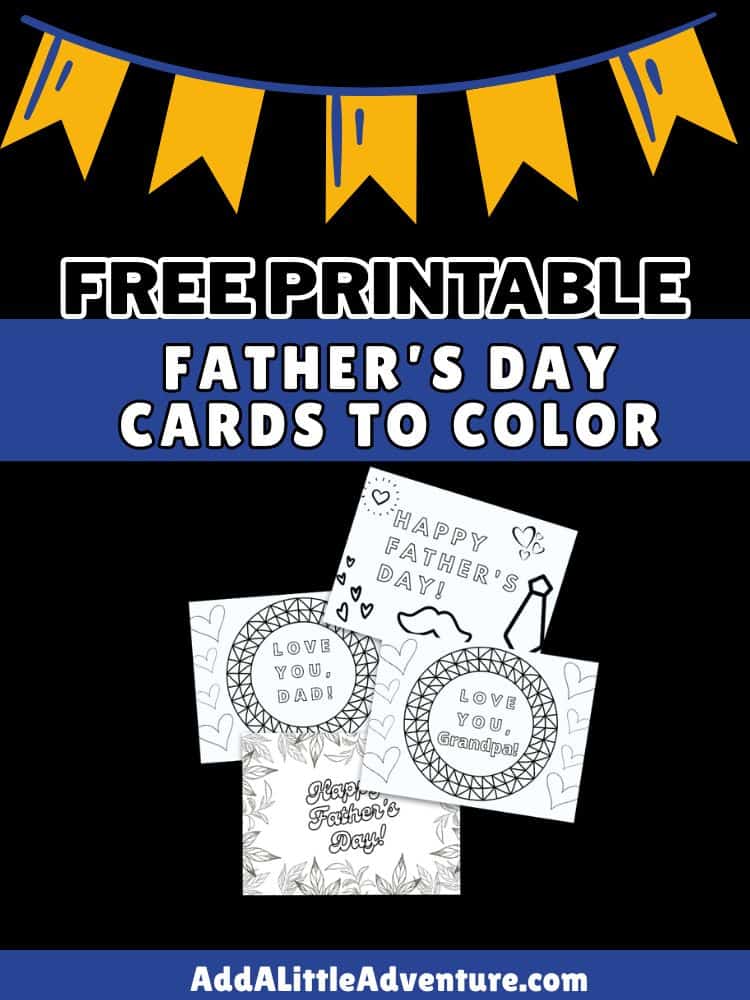 Free Printable Father's Day Cards to Color
