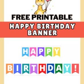 Free Printable Happy Birthday Banner