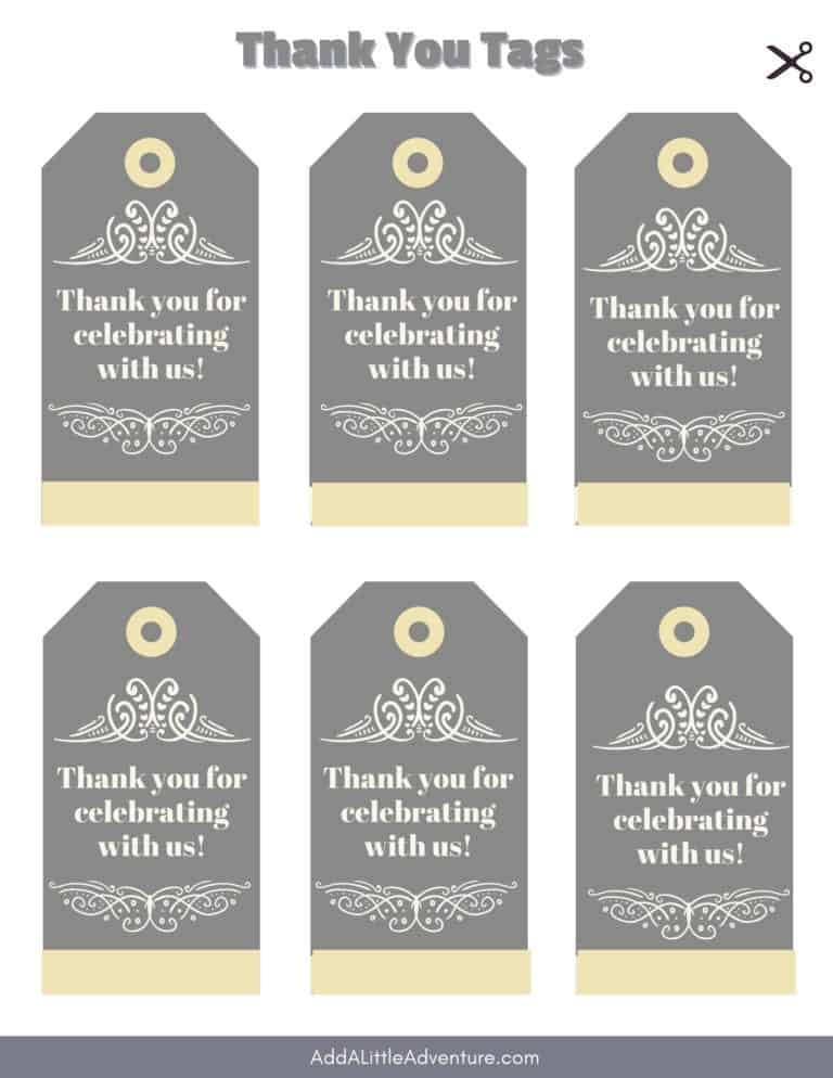 Printable Thank You Tags - Add A Little Adventure