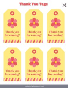 Printable Thank You Tags - Add A Little Adventure