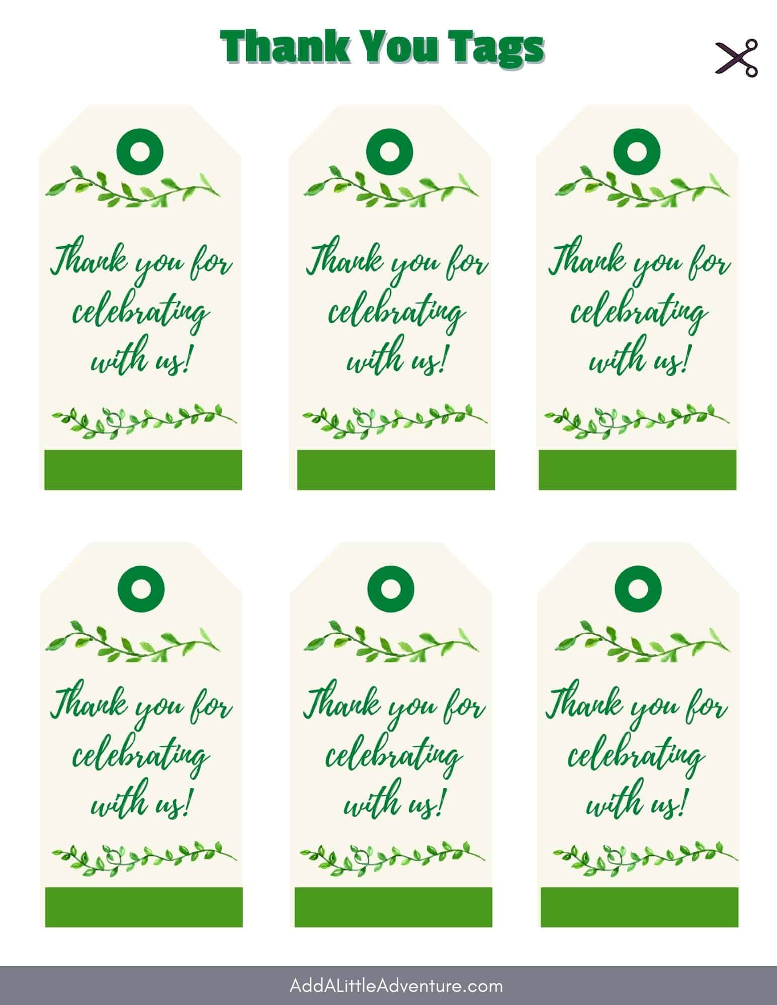 Printable Thank You Tags - Add A Little Adventure